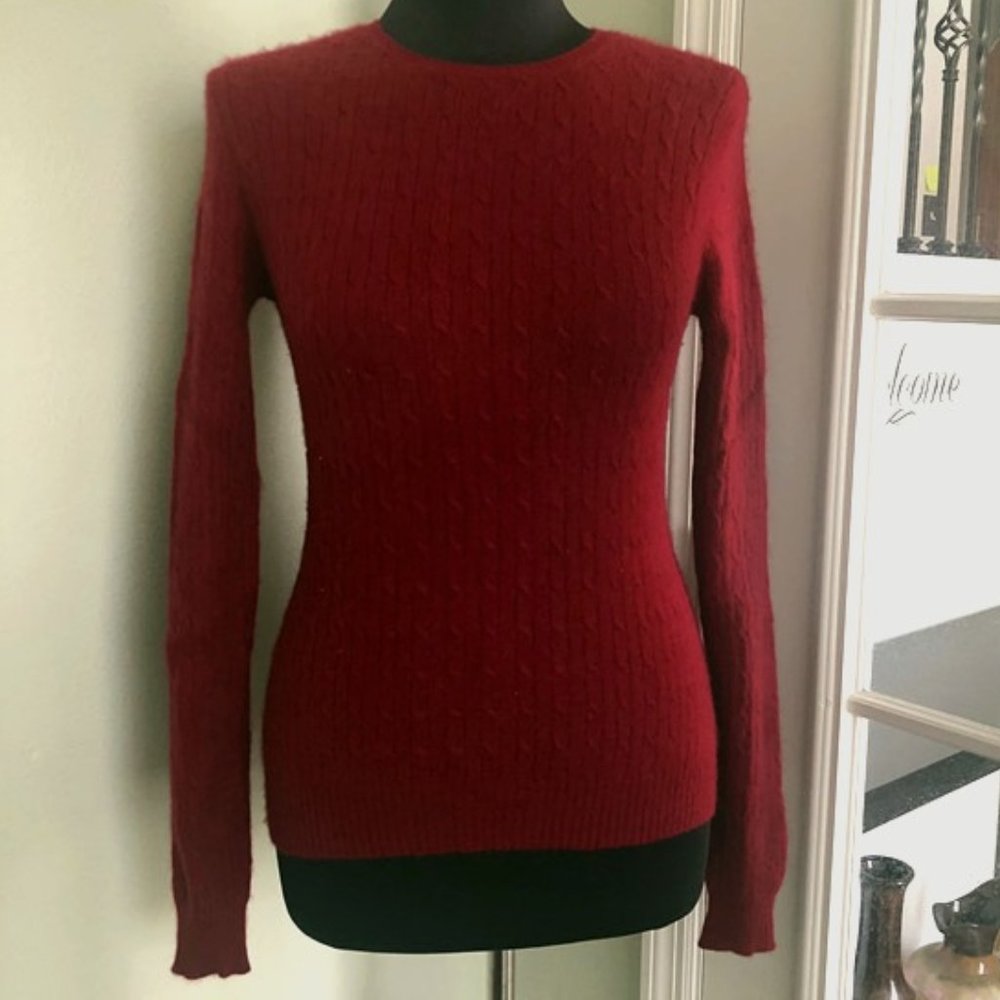 Ralph Lauren 100% Cashmere Cable sweater